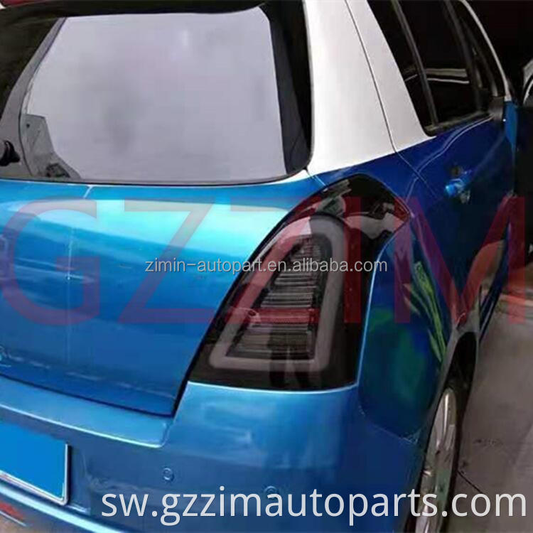 ABS Plastiki iliyoongozwa nyuma taa ya taa ya taa kwa Swift 2008-2014